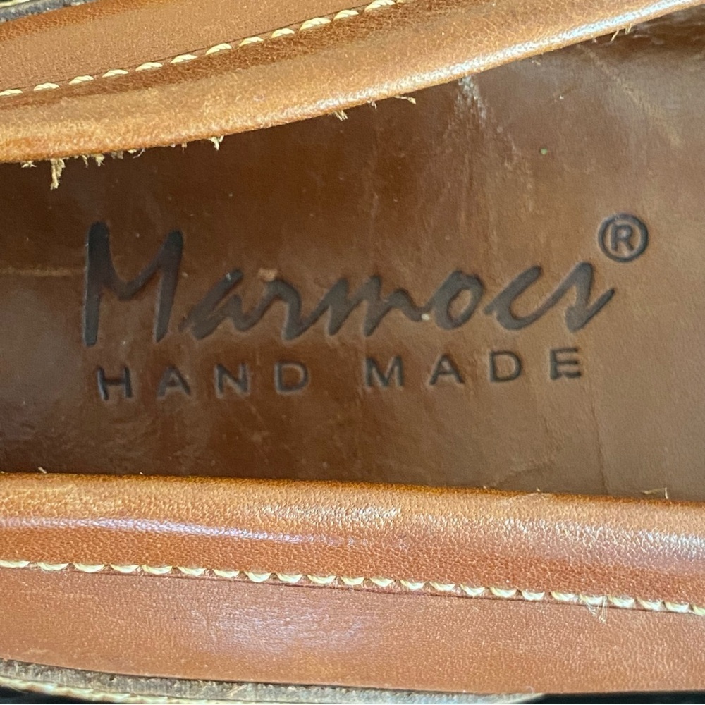 Marmocs Handmade Men's Sz 12 N Shoes Brown Leather Comfort Penny Loafers Preppy - Picture 4 of 7